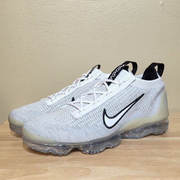 Nike Air VaporMax 2021 Flyknit Monochrome White Black DH4084-100 Men\'s Size 10 main image 7